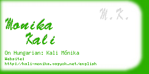 monika kali business card